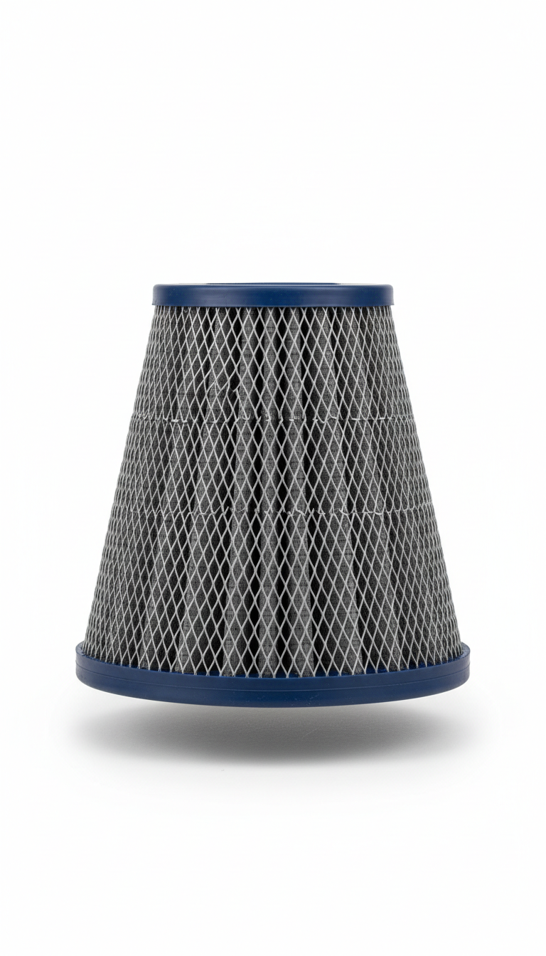 High-flow performance air filter with multi-layer mesh